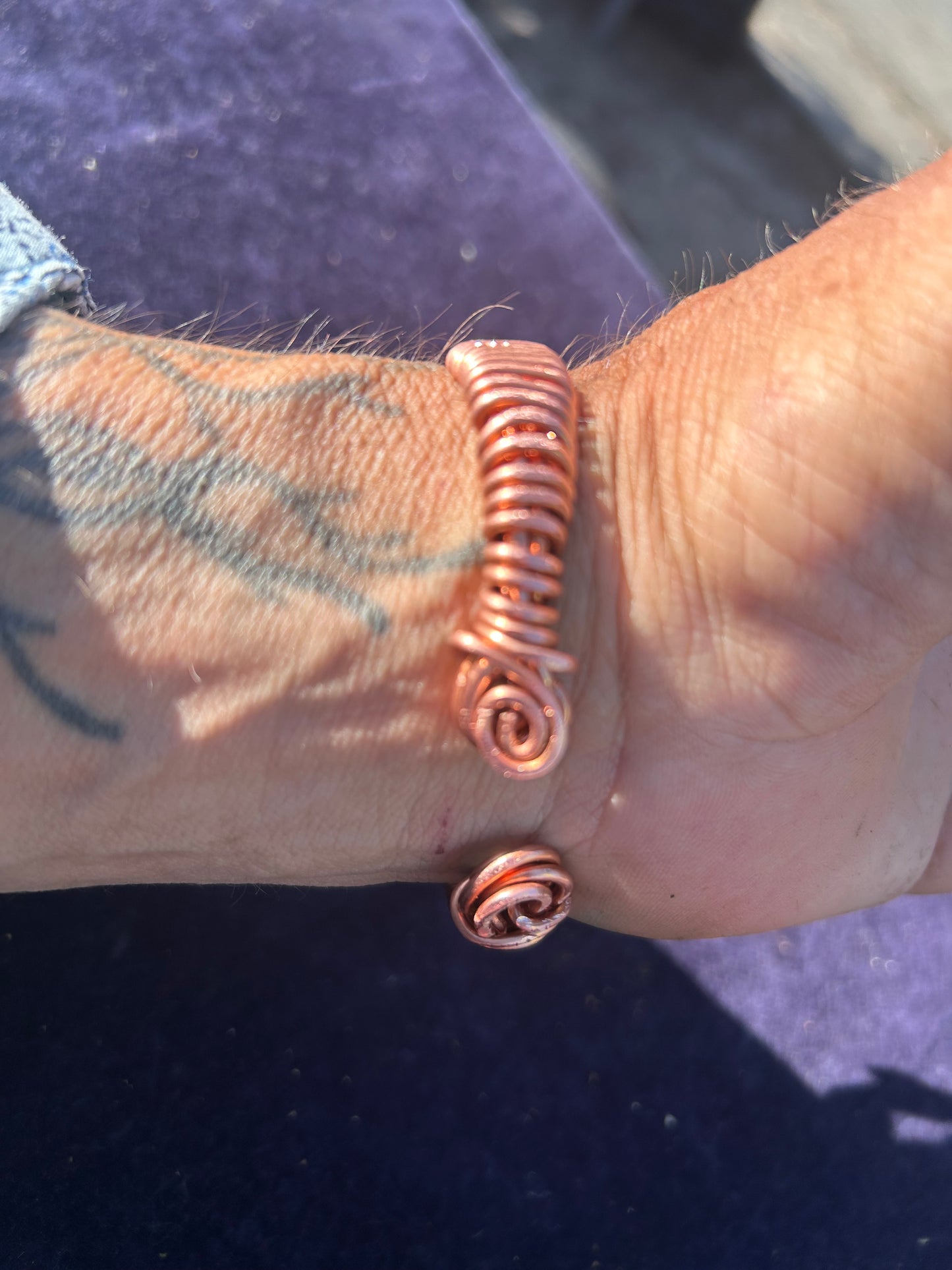 Vortex copper healing bracelet