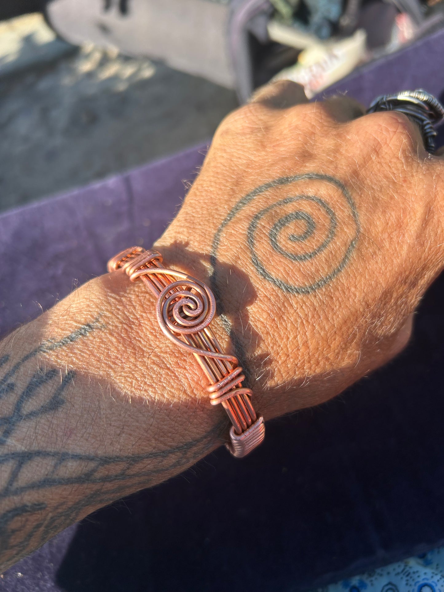Vortex copper healing bracelet