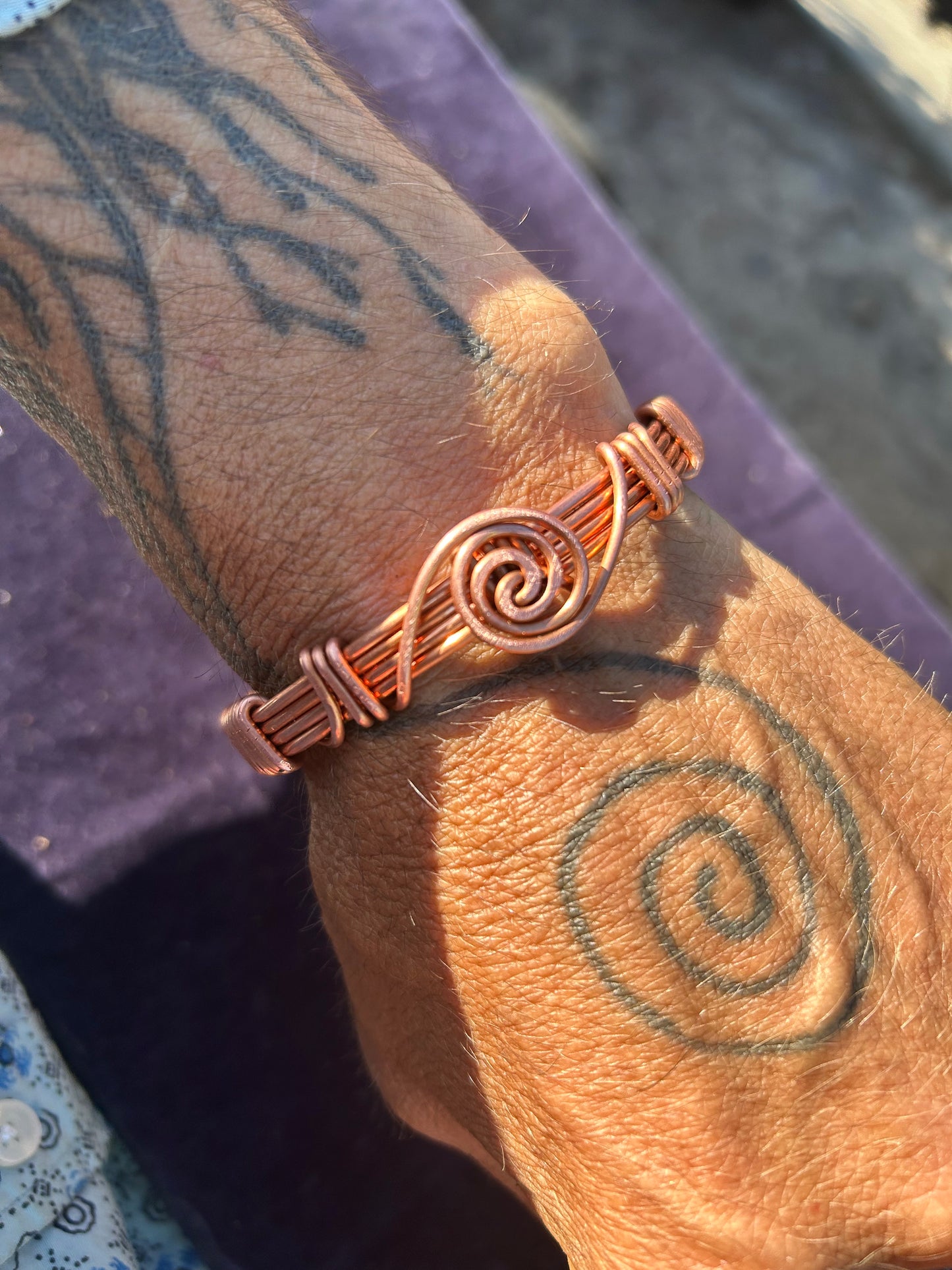 Vortex copper healing bracelet